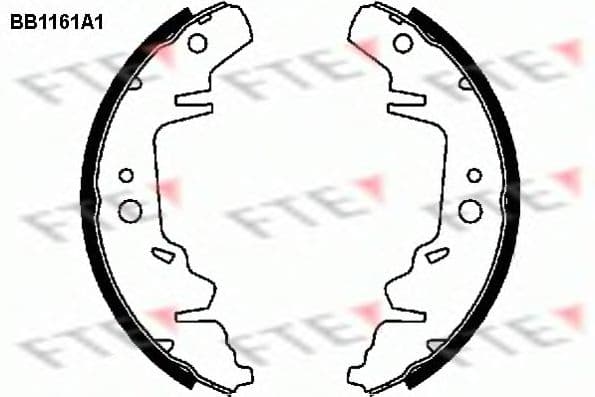 BB1161A1 FTE Тормозные колодки