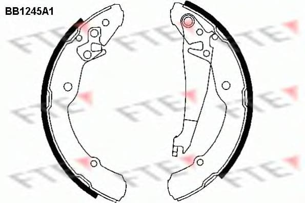 BB1245A1 FTE Тормозные колодки