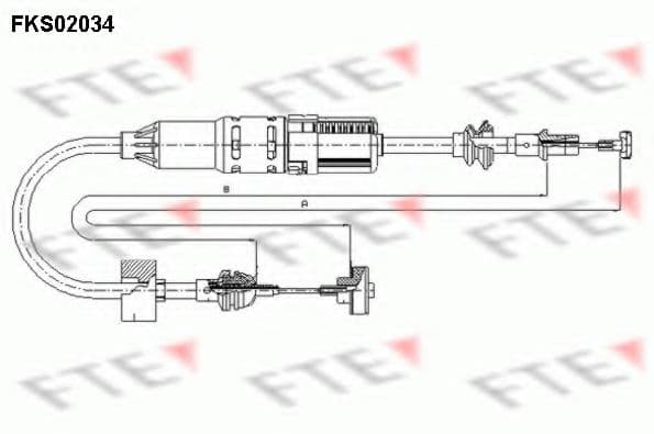 FKS02034 FTE Трос зчеплення