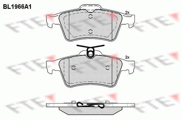 BL1966A1 FTE Тормозные колодки