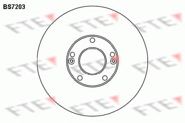 BS7203 FTE Гальмівний диск