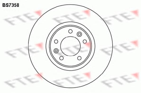 BS7358 FTE Гальмівний диск для Citroen C6
