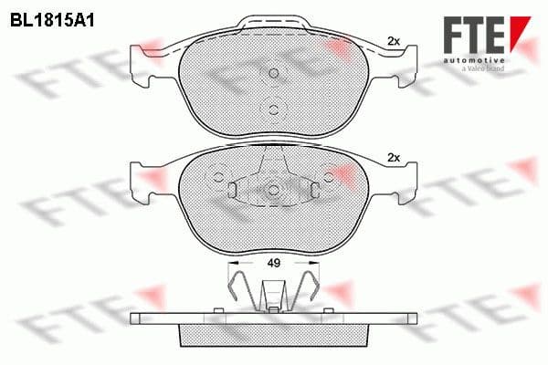 9010393 FTE Тормозные колодки