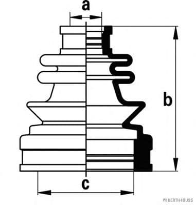 J2881020 Herth+Buss Пыльник ШРУСа для Nissan X-Trail