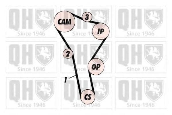 QBK221 Quinton Hazell Комплект ремня ГРМ