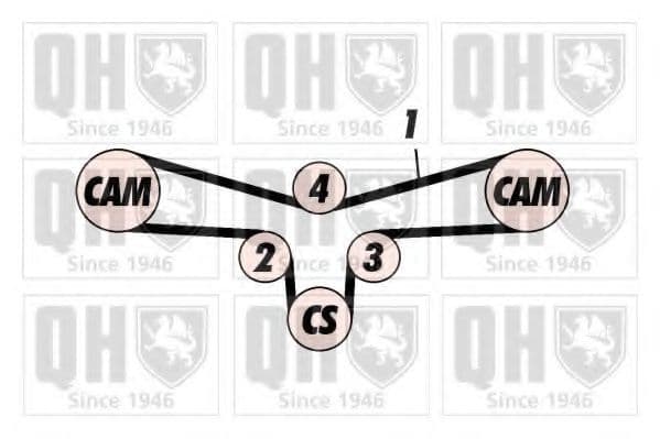 QTB366 Quinton Hazell Ремень ГРМ