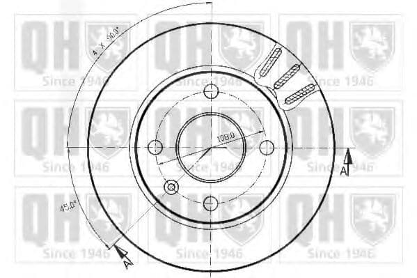 BDC3236 Quinton Hazell Тормозной диск