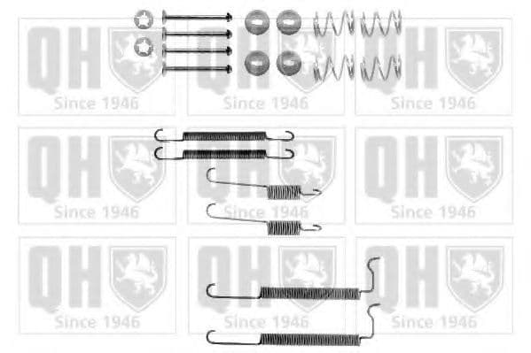 BFK322 Quinton Hazell Монтажний комплект барабанних гальмівних колодок для Opel Vectra