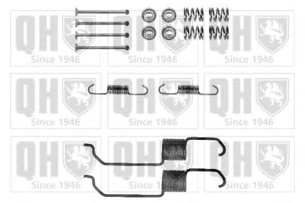 BFK460 Quinton Hazell Монтажний комплект барабанних гальмівних колодок для Mazda MPV