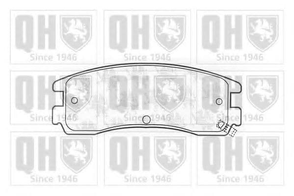 BP1042 Quinton Hazell Гальмівні колодки