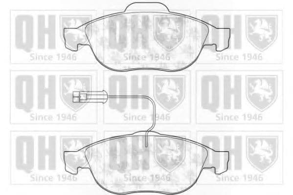 BP1078 Quinton Hazell Гальмівні колодки