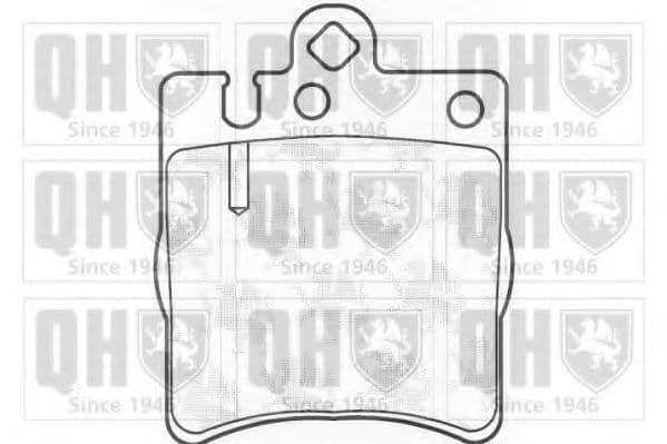 BP1100 Quinton Hazell Гальмівні колодки