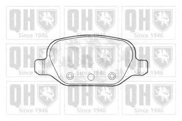 BP1221 Quinton Hazell Гальмівні колодки