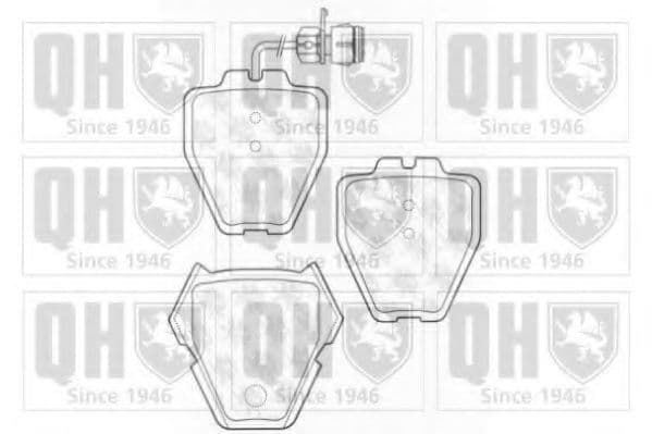 BP1268 Quinton Hazell Гальмівні колодки