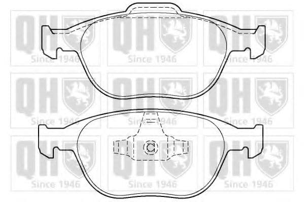 BP1358 Quinton Hazell Гальмівні колодки