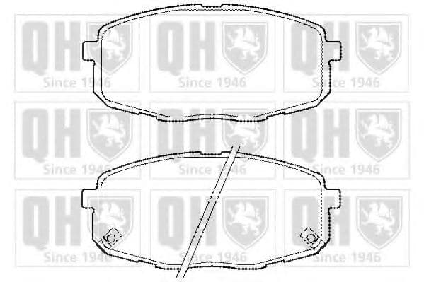 BP1447 Quinton Hazell Гальмівні колодки