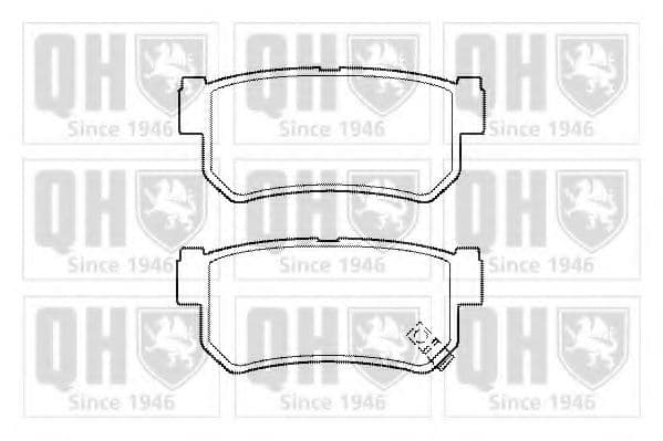 BP1452 Quinton Hazell Гальмівні колодки