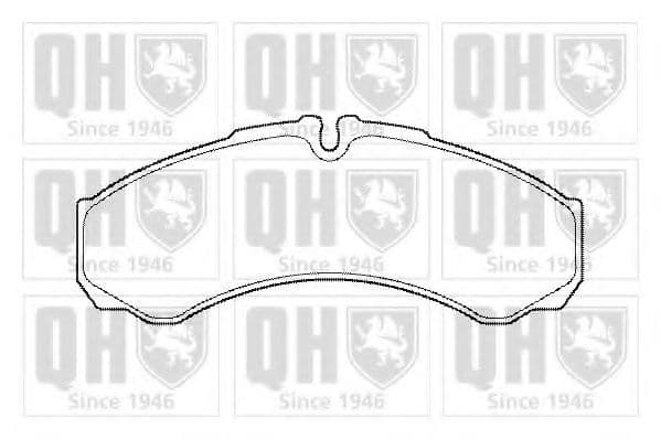 BP1454 Quinton Hazell Гальмівні колодки для Iveco Daily III