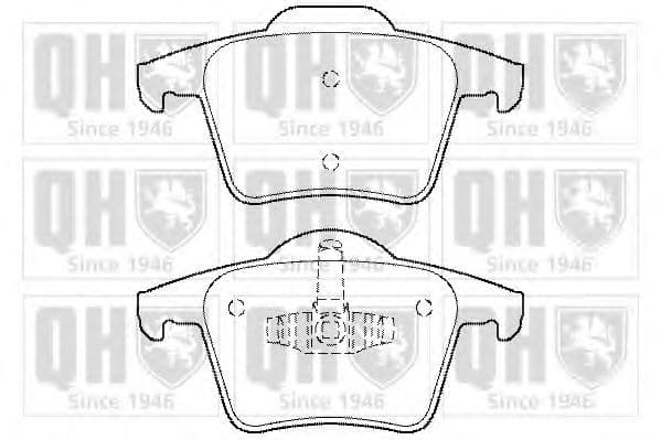 BP1471 Quinton Hazell Гальмівні колодки для Volvo XC90
