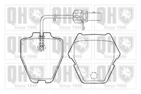 BP1488 Quinton Hazell Тормозные колодки