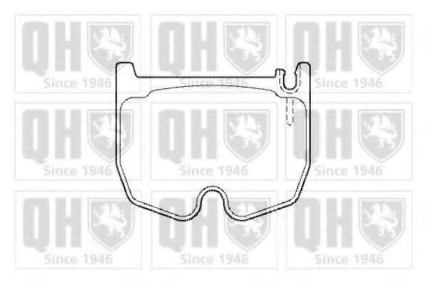 BP1493 Quinton Hazell Гальмівні колодки