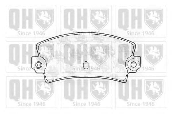 BP208 Quinton Hazell Гальмівні колодки