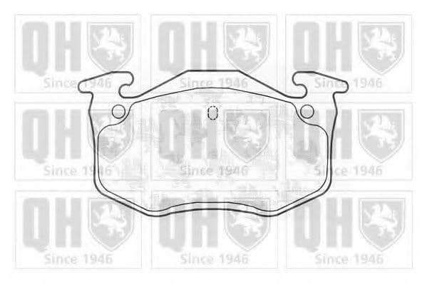 BP454 Quinton Hazell Гальмівні колодки