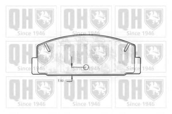 BP841 Quinton Hazell Гальмівні колодки