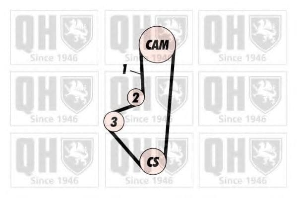 QBK578 Quinton Hazell Комплект ременя ГРМ