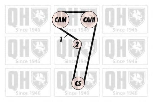 QTB210 Quinton Hazell Ремінь ГРМ