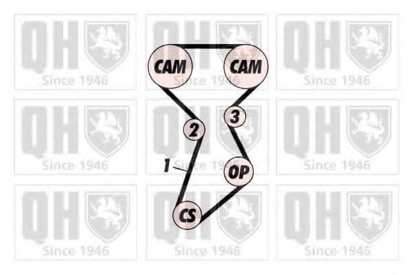 QBK233 Quinton Hazell Комплект ременя ГРМ