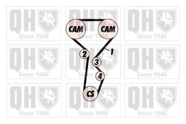 QBK410 Quinton Hazell Комплект ремня ГРМ