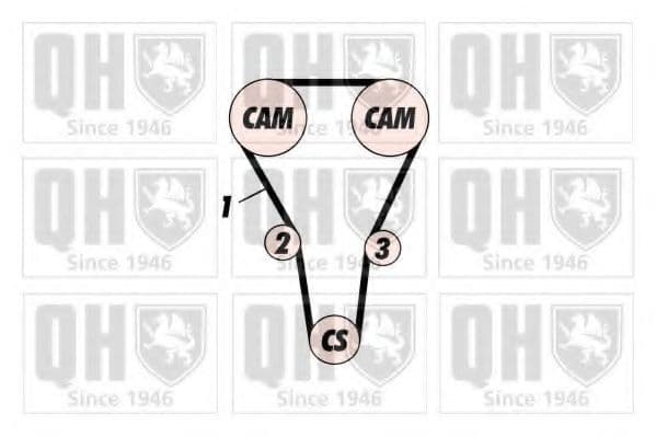 QBK726 Quinton Hazell Комплект ремня ГРМ для Mazda 323