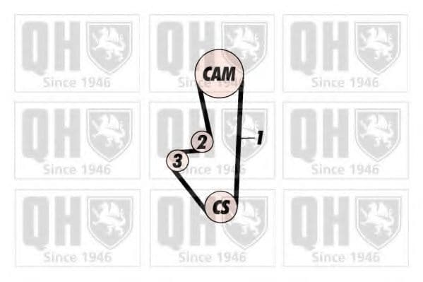 QBK508 Quinton Hazell Комплект ременя ГРМ для Mazda 626