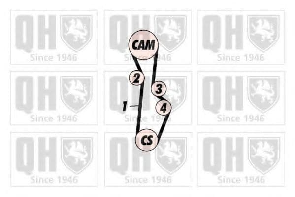 QBK409 Quinton Hazell Комплект ременя ГРМ для Mazda 626