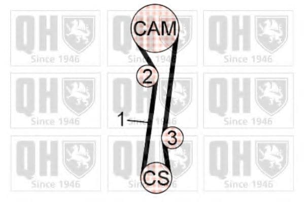 QBK623 Quinton Hazell Комплект ремня ГРМ