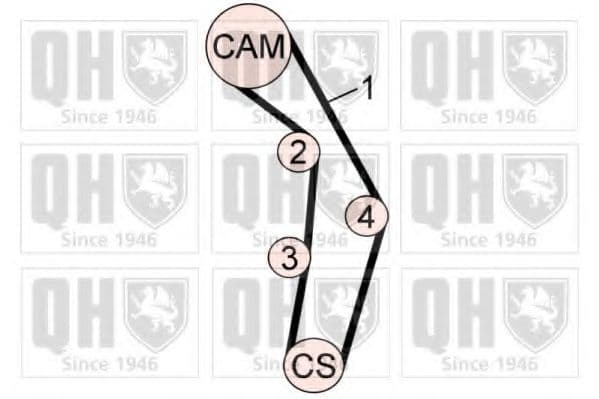 QBK625 Quinton Hazell Комплект ремня ГРМ