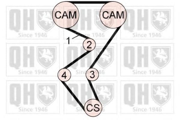 QBK681 Quinton Hazell Комплект ременя ГРМ