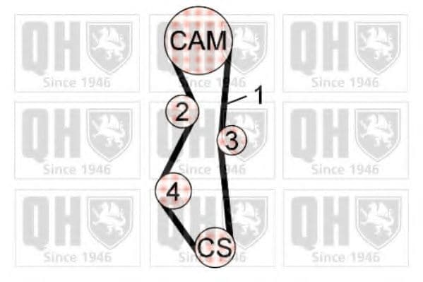 QBK763 Quinton Hazell Комплект ремня ГРМ