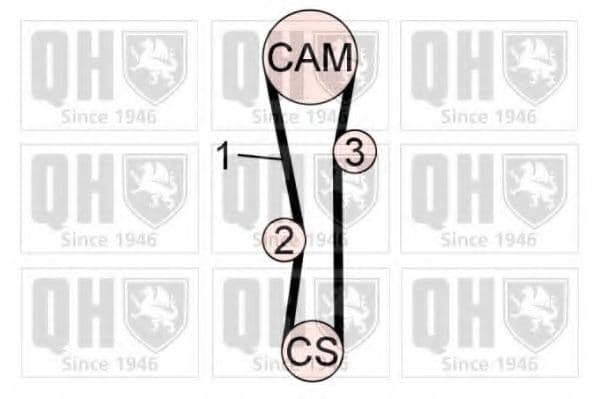 QBK655 Quinton Hazell Комплект ременя ГРМ
