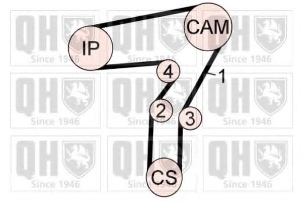 QBK659 Quinton Hazell Комплект ремня ГРМ