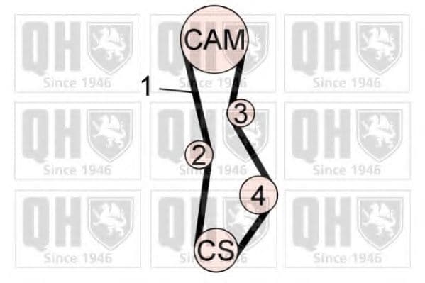 QBK745 Quinton Hazell Комплект ременя ГРМ
