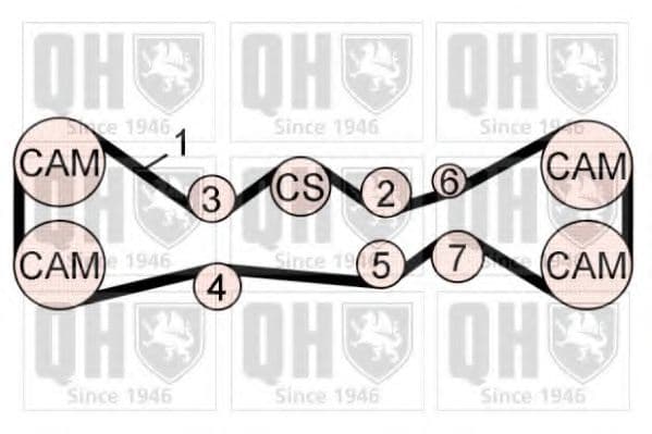 QBK772 Quinton Hazell Комплект ремня ГРМ