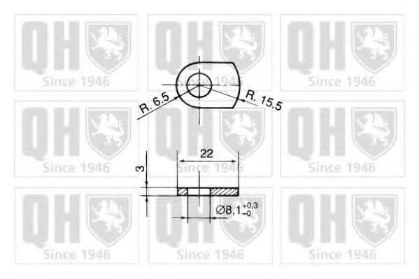 QTS840025 Quinton Hazell Газовий упор капота для BMW 3 Series