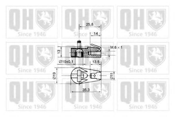 QTS840061 Quinton Hazell Газовый упор багажника для Renault 25