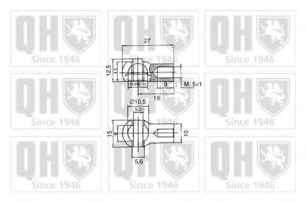 QTS128510 Quinton Hazell Газовий упор багажника для Peugeot 206