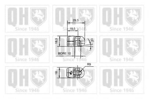 QTS128543 Quinton Hazell Газовий упор багажника для Mazda 323
