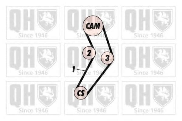 QBK880 Quinton Hazell Комплект ремня ГРМ