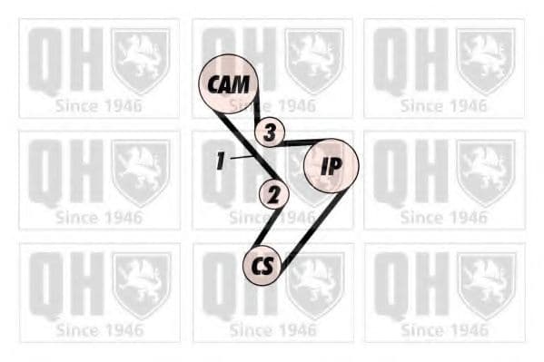 QBK141 Quinton Hazell Комплект ременя ГРМ