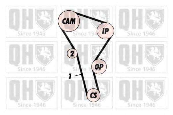 QBK134 Quinton Hazell Комплект ремня ГРМ